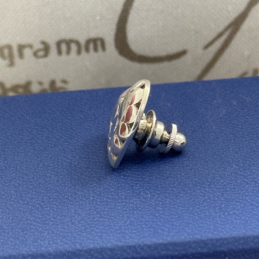 John Hardy .925 Sterling Silver 2003 Collectible Dot Heart Pin / Tie Tac - Picture 2 of 5